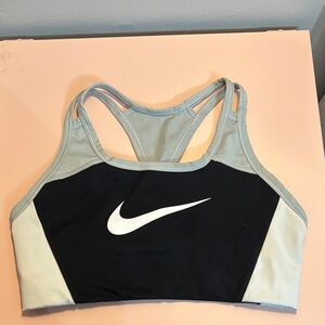 Nike Women's Black and Cream/white Sports Bra
